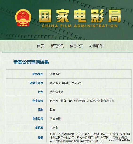 《大鱼海棠2》同意拍摄！这一次，只看剧情