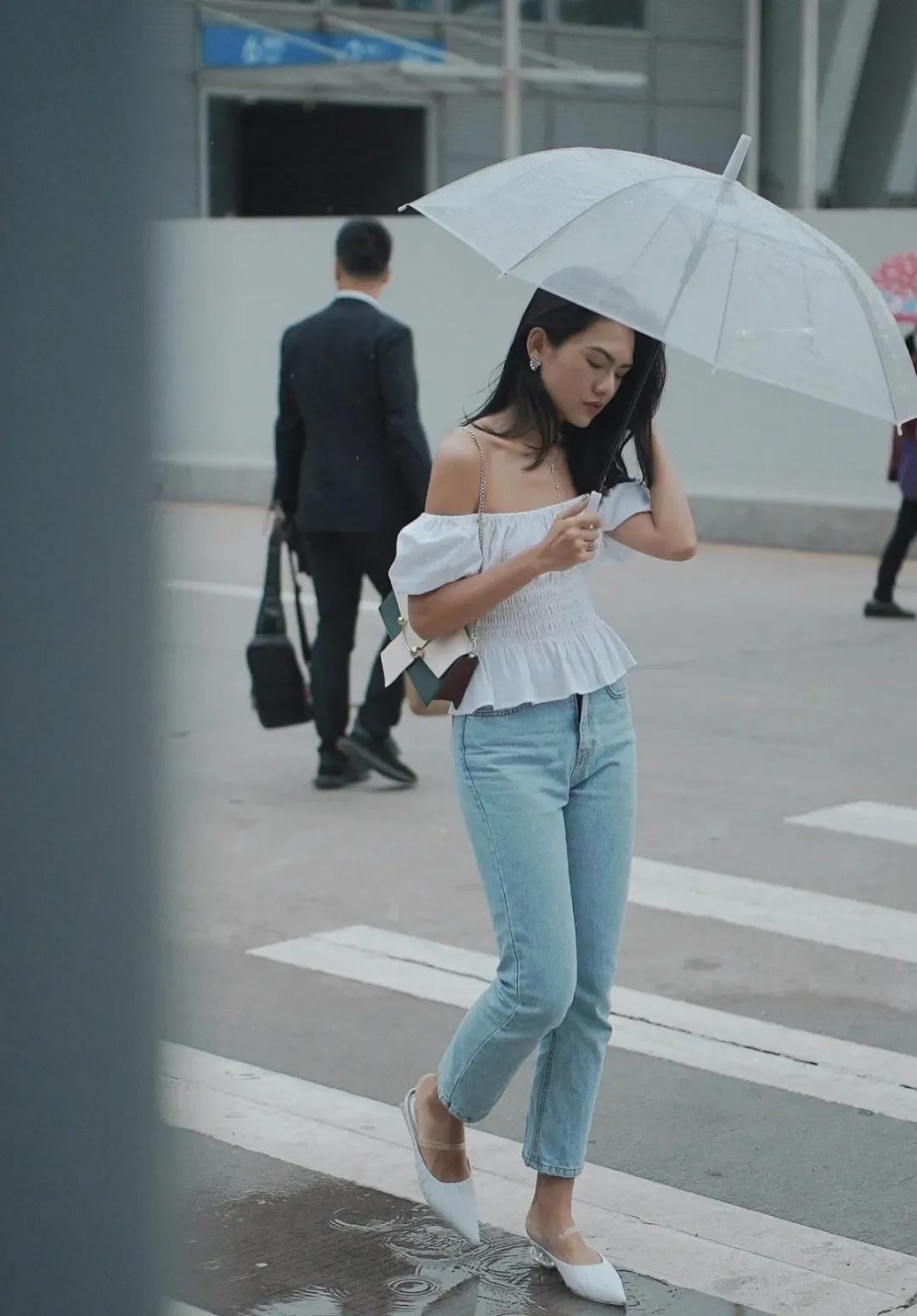 小个子休闲凉鞋穿搭,夏季百搭潮流凉鞋两穿显脚小