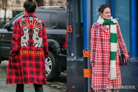 格子红色大衣怎么搭配好看,红色格子大衣的最佳搭配