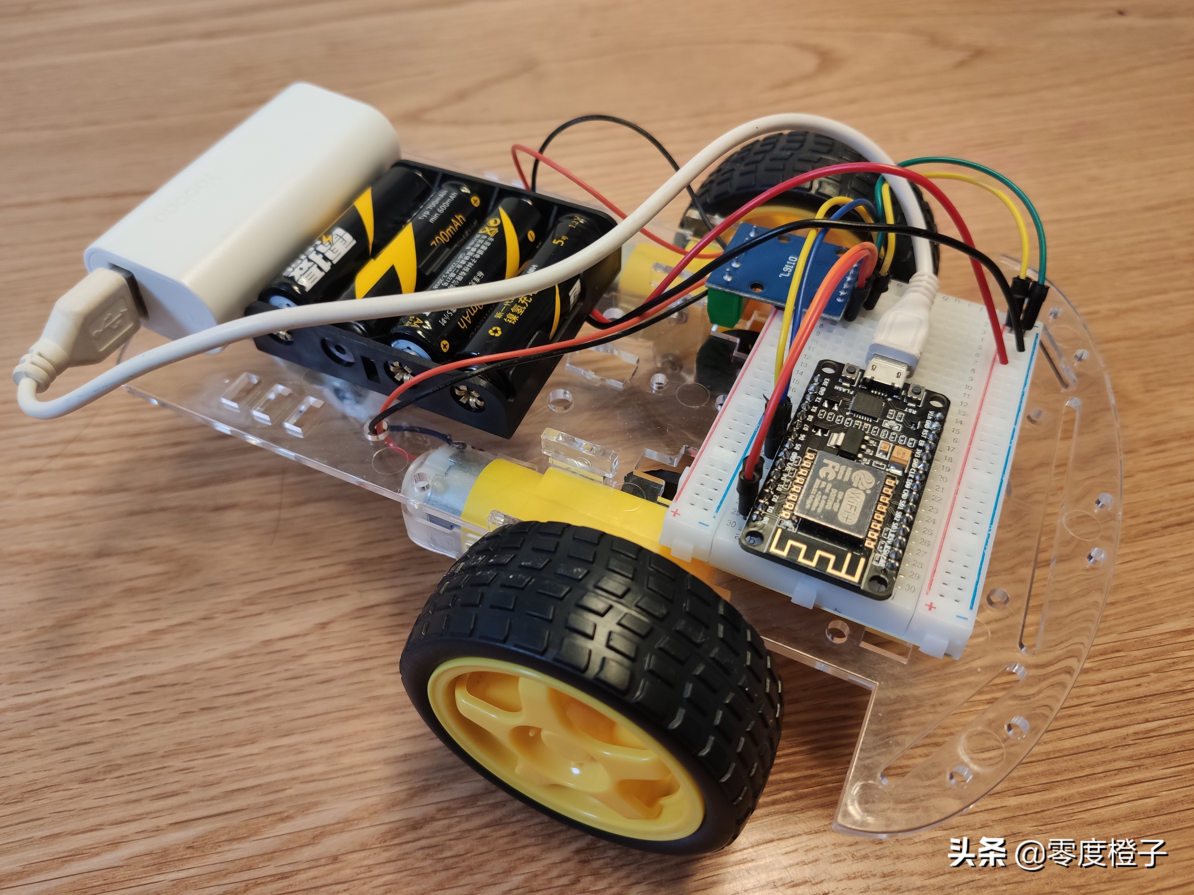 用esp8266制作wifi小车的教程,wifi远程遥控小车自己制作全过程