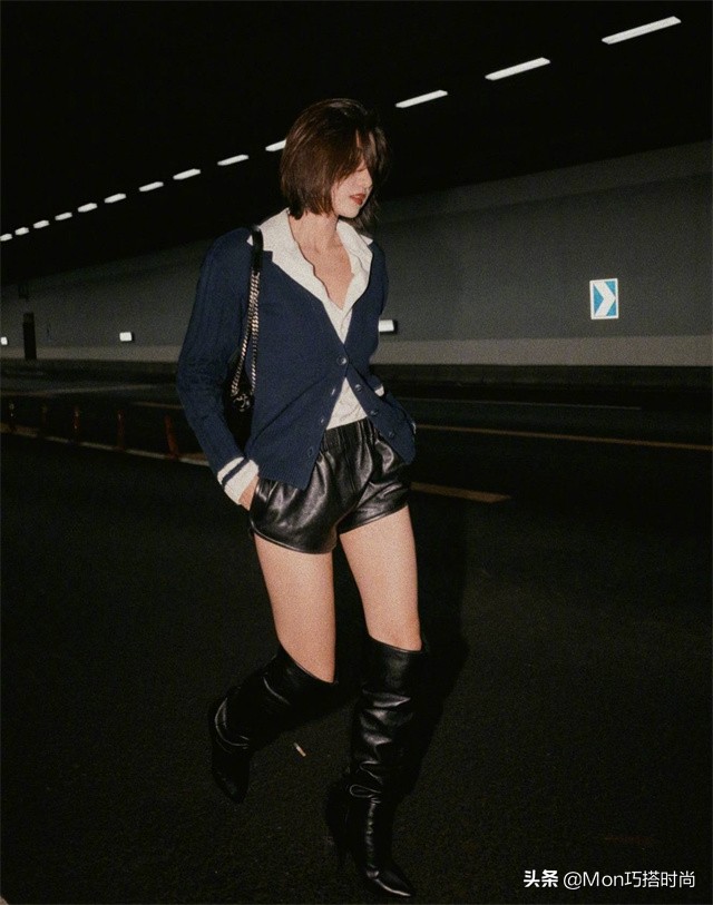 脚型不好穿什么靴子,高跟修饰脚型的长靴子