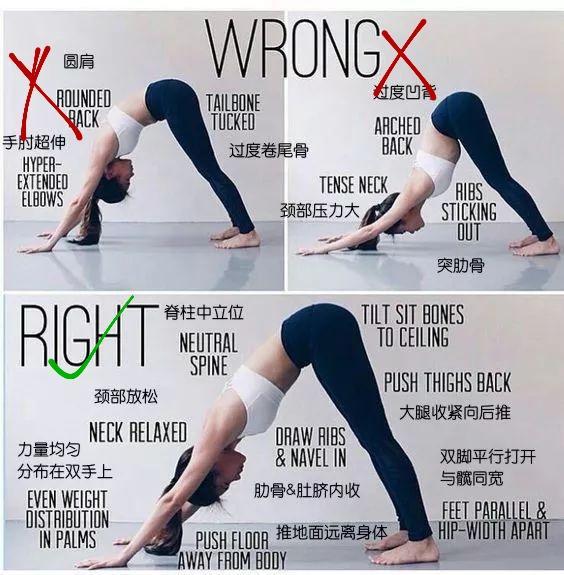 瑜伽入门动作下犬式的慢动作分解,瑜伽单腿下犬式怎么做到不翻胯