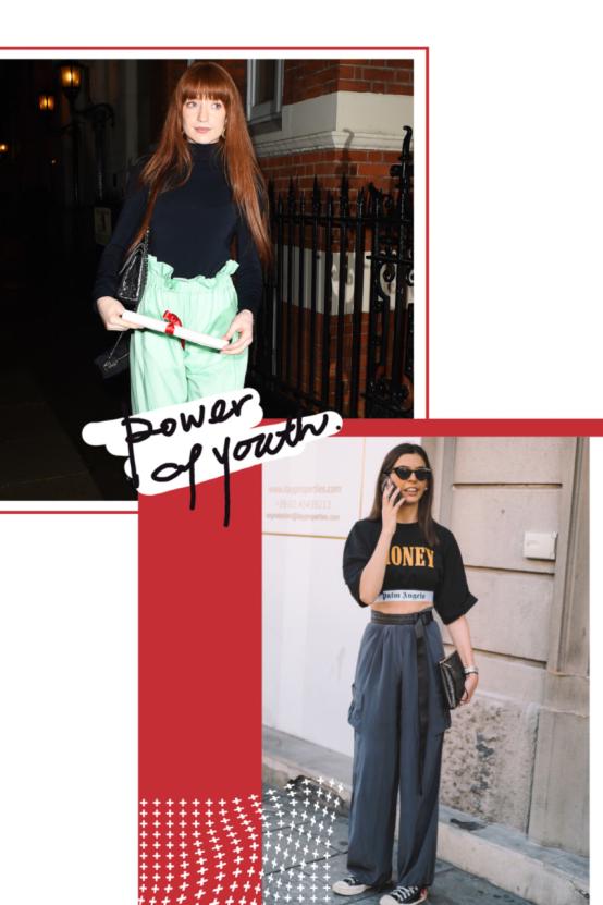 今年流行的纸袋裤怎么穿,新款流行好看显瘦百搭裤