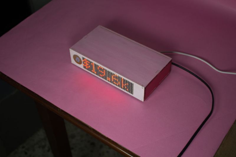 树莓派+点阵制造*币特比***踪器追**