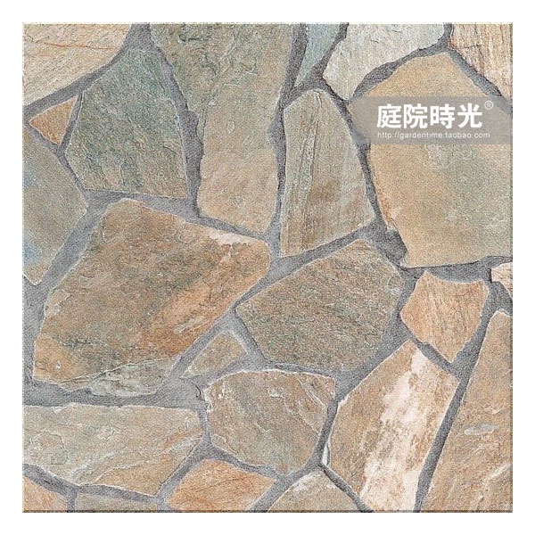 中式庭院古代老石板铺装,庭院铺装样式区域颜色搭配