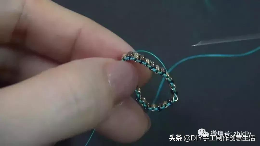 简单手工串珠戒指和发箍,戒指手工diy串珠慢视频