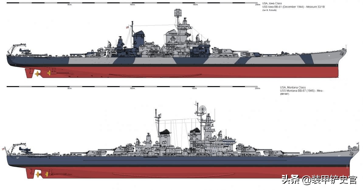 蒙大拿级战列舰和大和号对比,蒙大拿vs大和战列舰