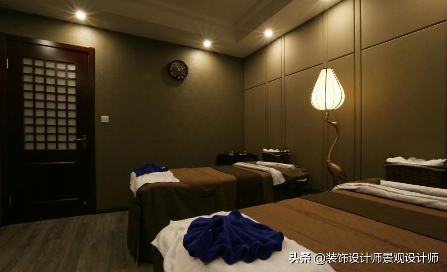 50平米禅意中医养生馆设计图,中医养生理疗会所设计