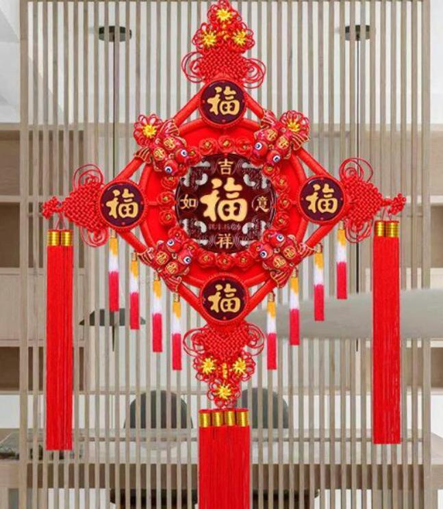 一根绳中国结简单,家里挂红火中国结
