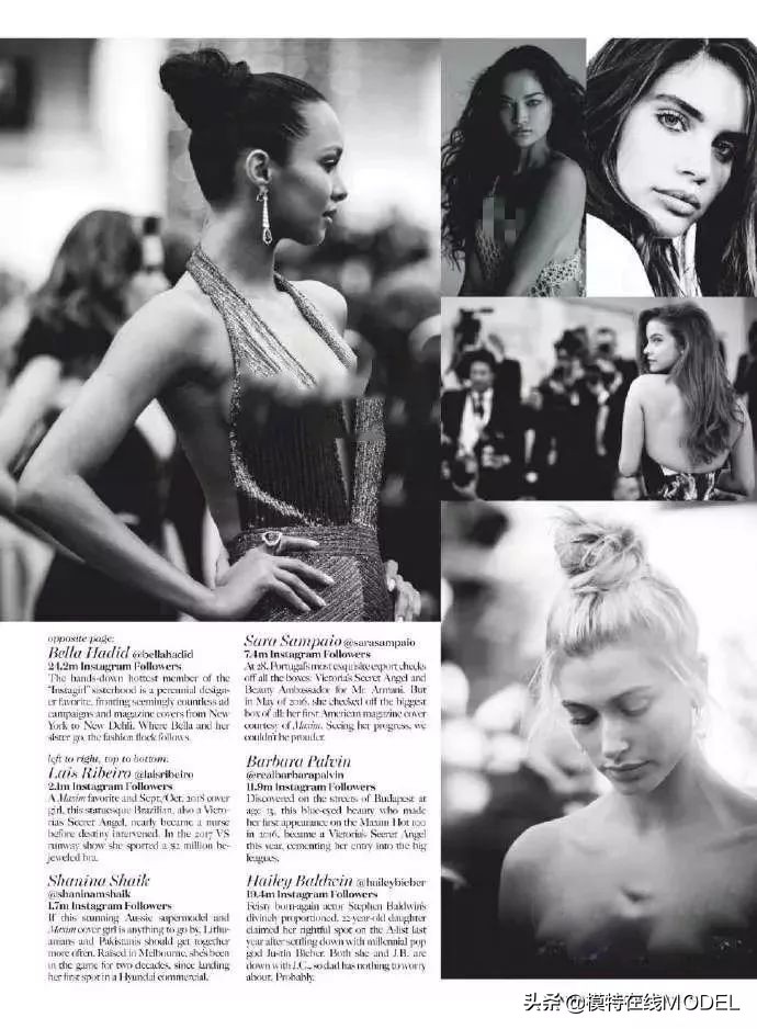 2019全球最性感女性名单出炉，奚梦瑶落选，AA刘雯呆拉肯豆齐上榜