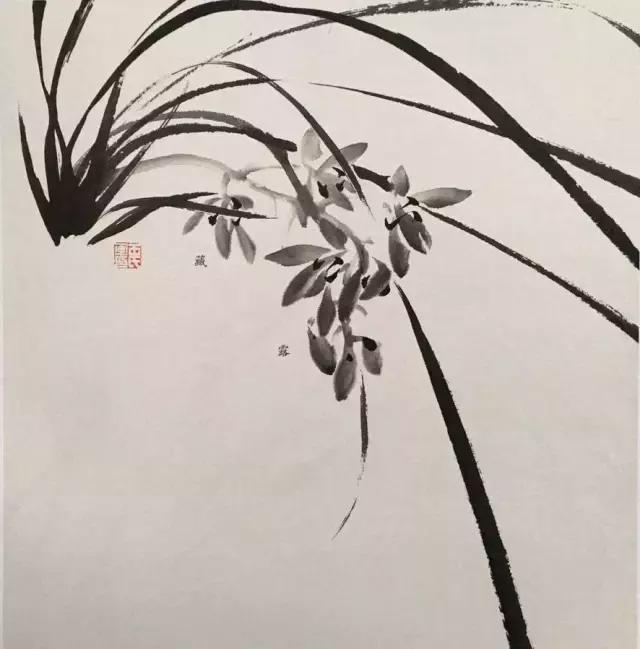 跟徐湛学国画兰草的画法,跟徐湛老师学国画全集兰草画法