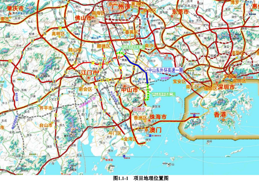 中山东部外环高速北延线容桂段,中山东部外环高速开通时间