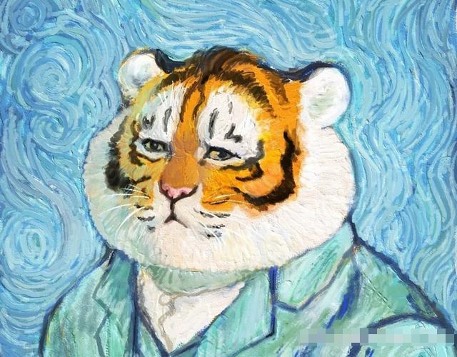 不二马大叔萌虎图无水印,不二马大叔萌虎图火了