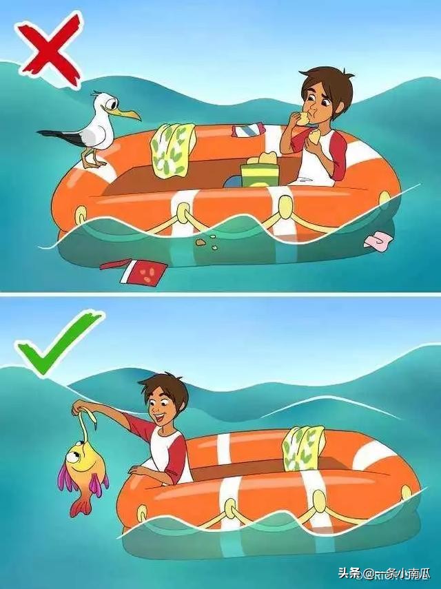 如果不幸被困在大海如何自救,三男三女被困大海他们如何自救