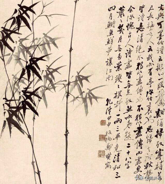 墨竹写意国画大全,写意墨竹的画法图片