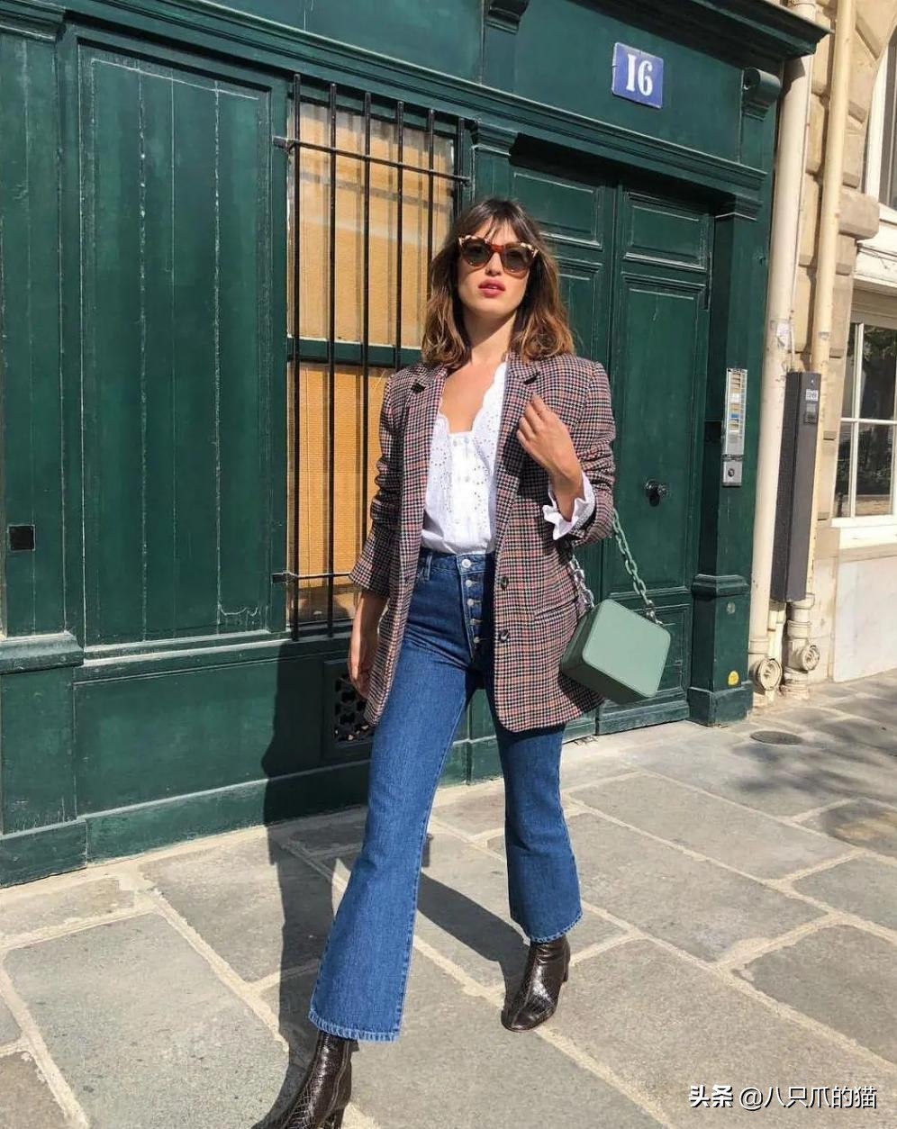 牛仔裤宽松阔腿裤微喇叭裤穿搭,除了阔腿裤还有什么裤子好看
