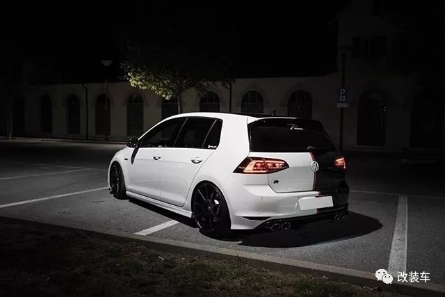 高尔夫黑白改装,爆改高尔夫r黑武士