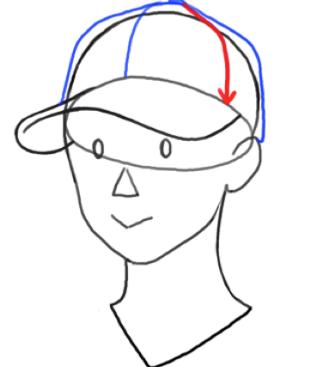 画帽子教程鸭嘴帽,帽子有帽舌怎么画又简单又好看