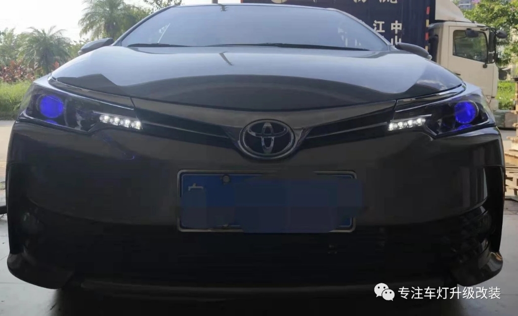 中山卡罗拉改led双光透镜多少钱,开平卡罗拉升级