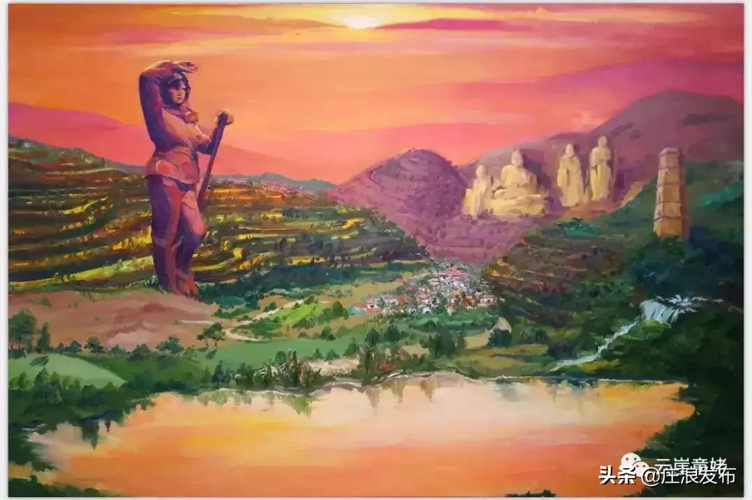 庄浪画家张嘉科山水画作品欣赏,庄浪画家