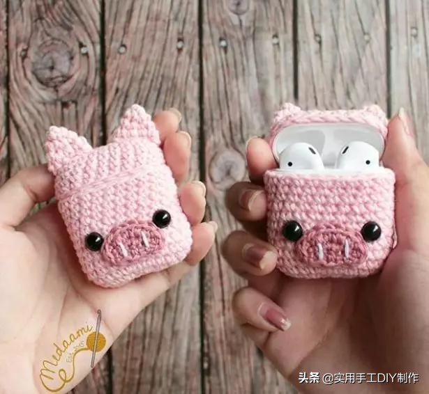 针织手机壳教程全部,萌萌的手机套编织