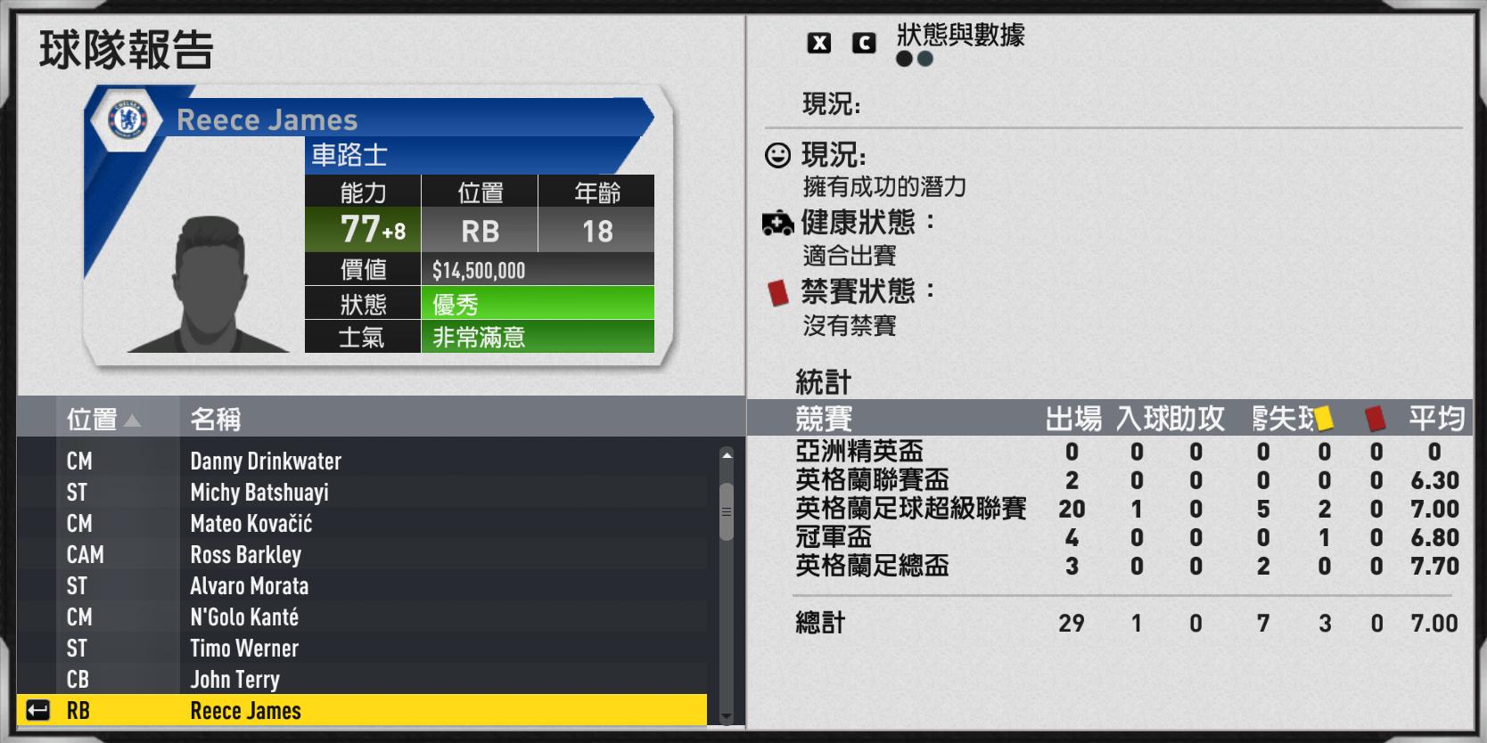 fifa17阿扎尔,fifa17切尔西阵容