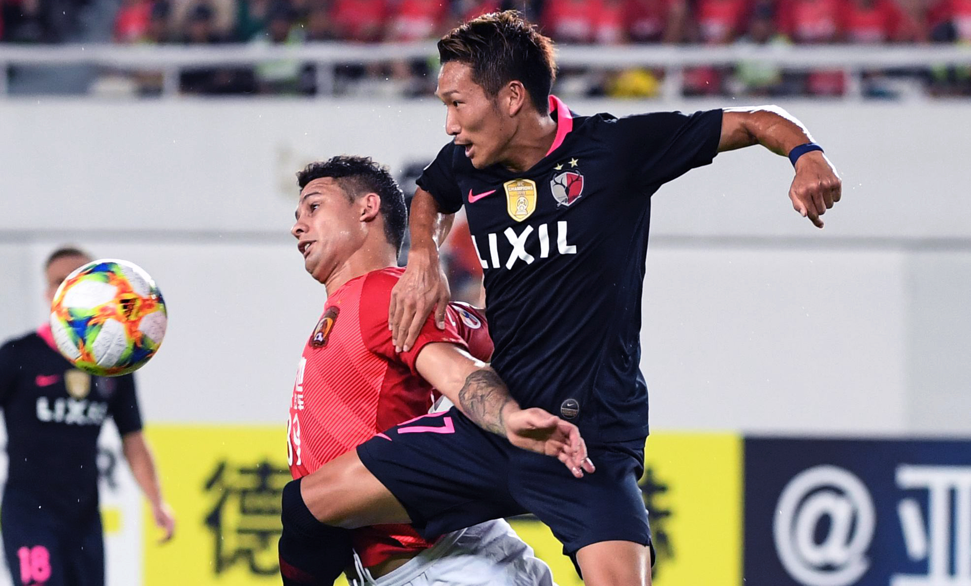 韦世豪失单刀,韦世豪鹿岛鹿角