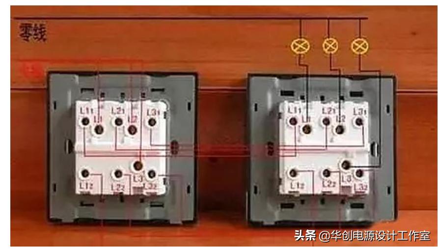 照明开关接法单控,照明开关单开双控怎么接线