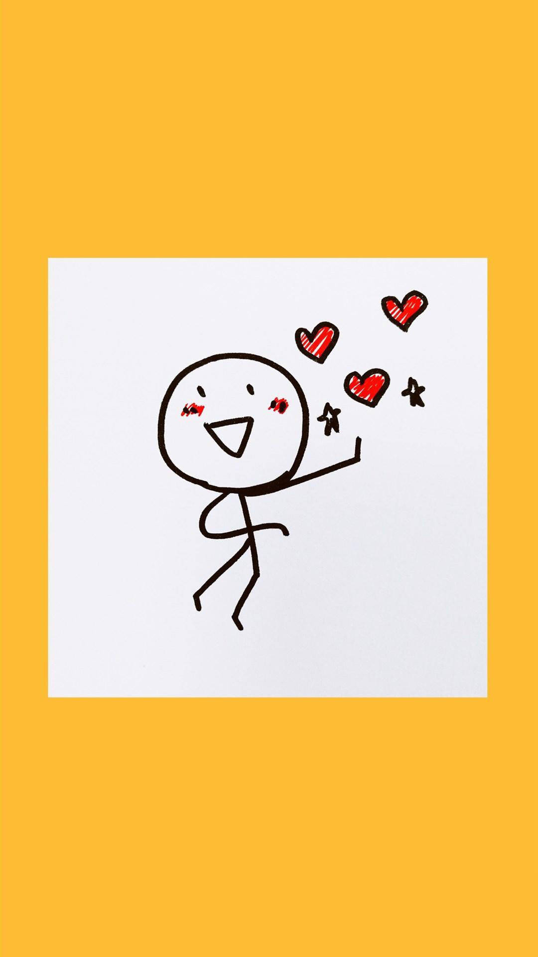 简笔画火柴人壁纸,简笔画火柴人美术