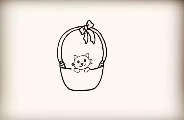 漂亮简单萌萌哒小猫咪绘画,萌萌哒猫咪简笔画