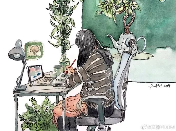 淡彩钢笔画技法,钢笔淡彩画基本知识