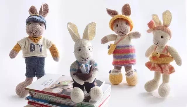 小熊娃娃的衣服编织,玩偶娃娃斗篷裙子编织教程