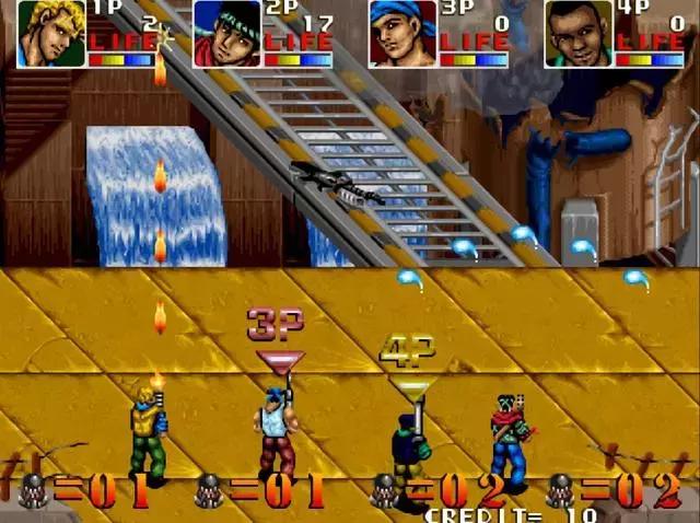 那些可以四人玩的街机游戏，不怕虎一样的敌人