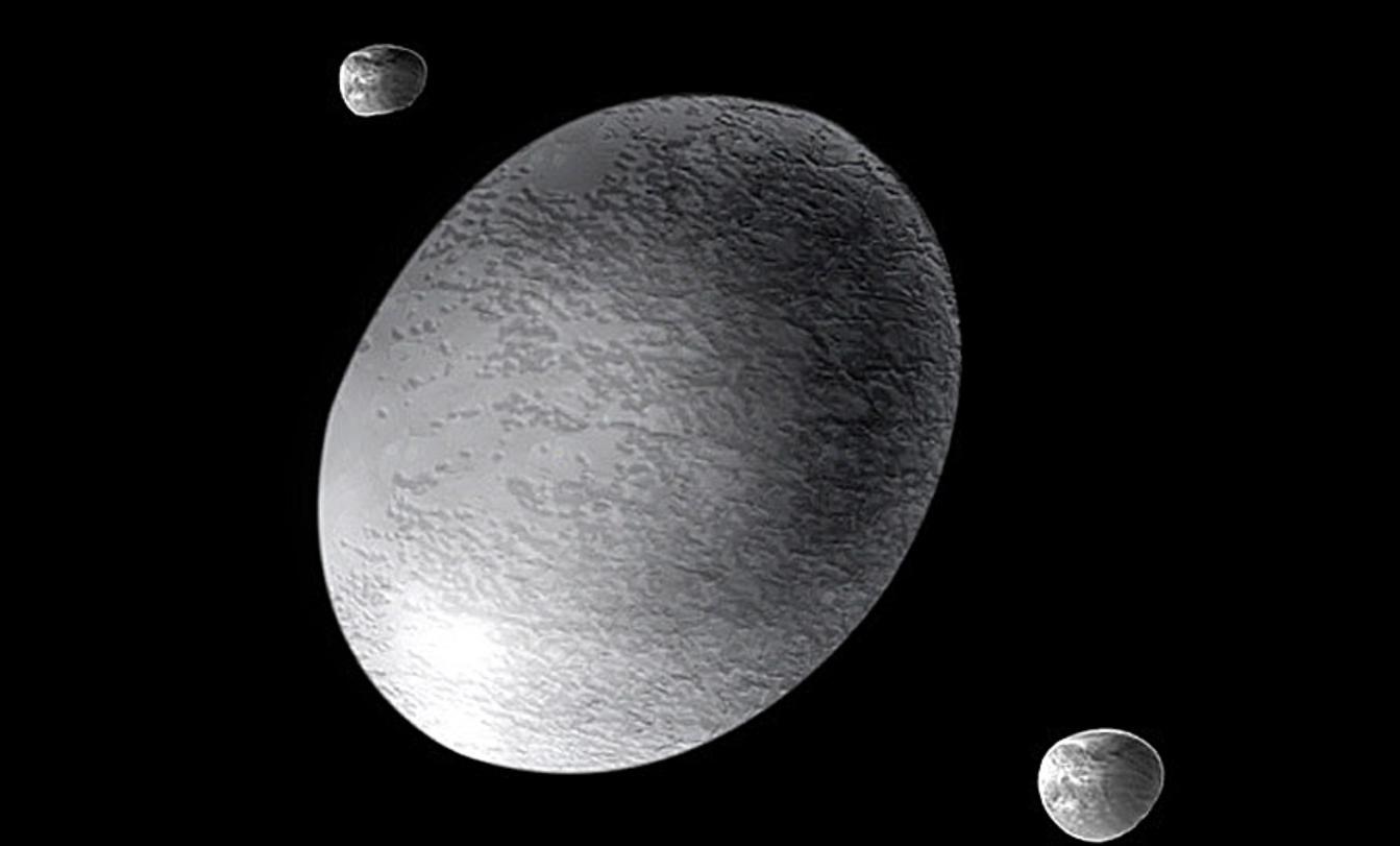 矮行星妊神星,妊神星和八大行星的大小