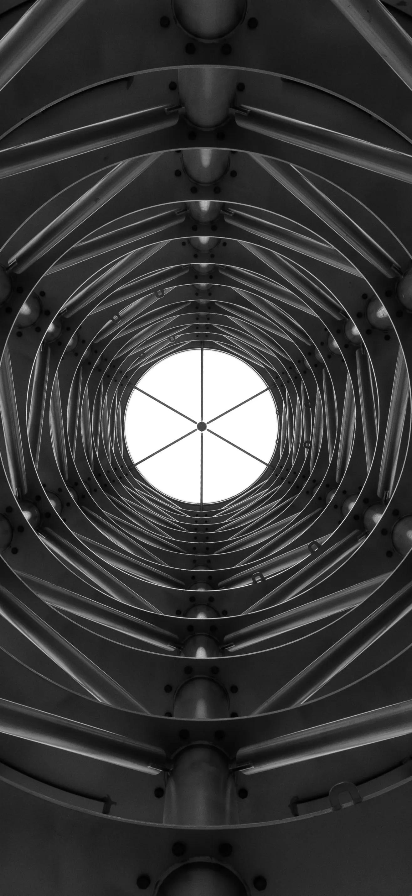 黑白圆形壁纸高清大图,创意炫彩手机壁纸