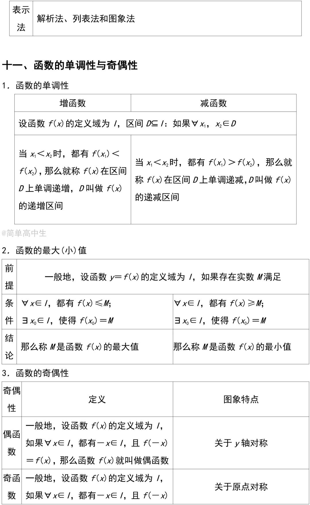 人教版高一数学必修一知识点归纳,高中数学必修第一册基础知识要点
