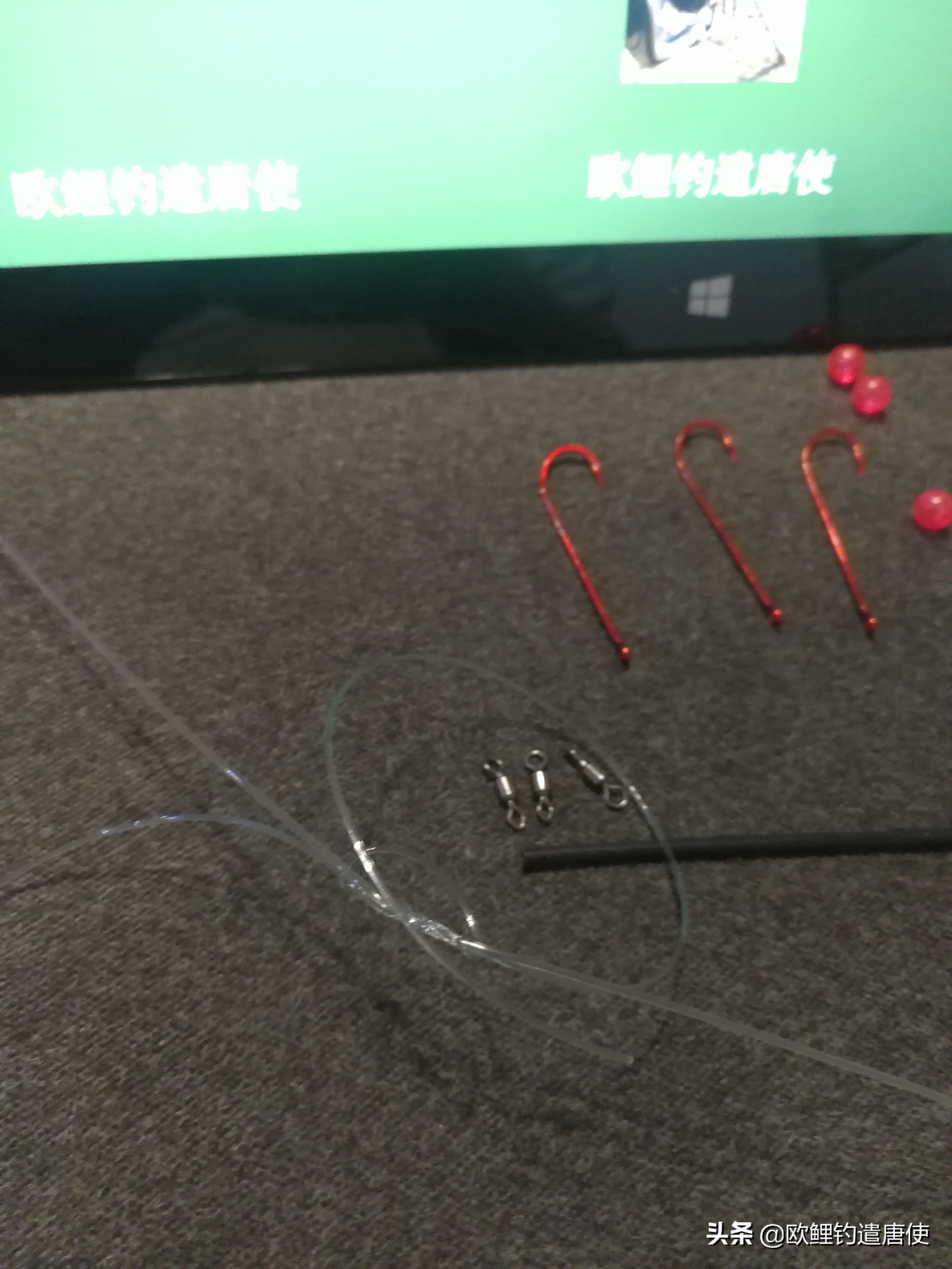 海竿钓鱼绑串钩用什么鱼料,海竿串钩线组浮漂正确绑法图解