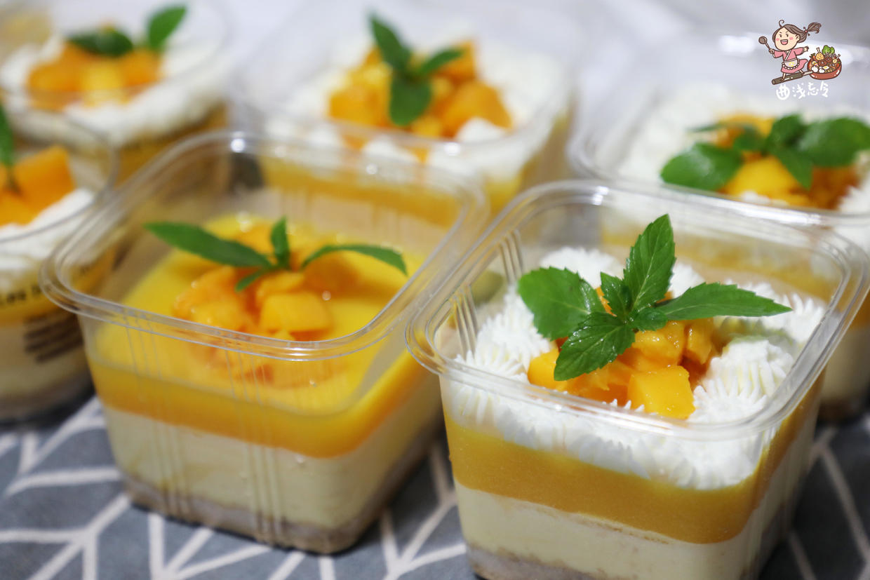 慕斯芒果蛋糕的制作原料和做法,自制芒果慕斯蛋糕盒