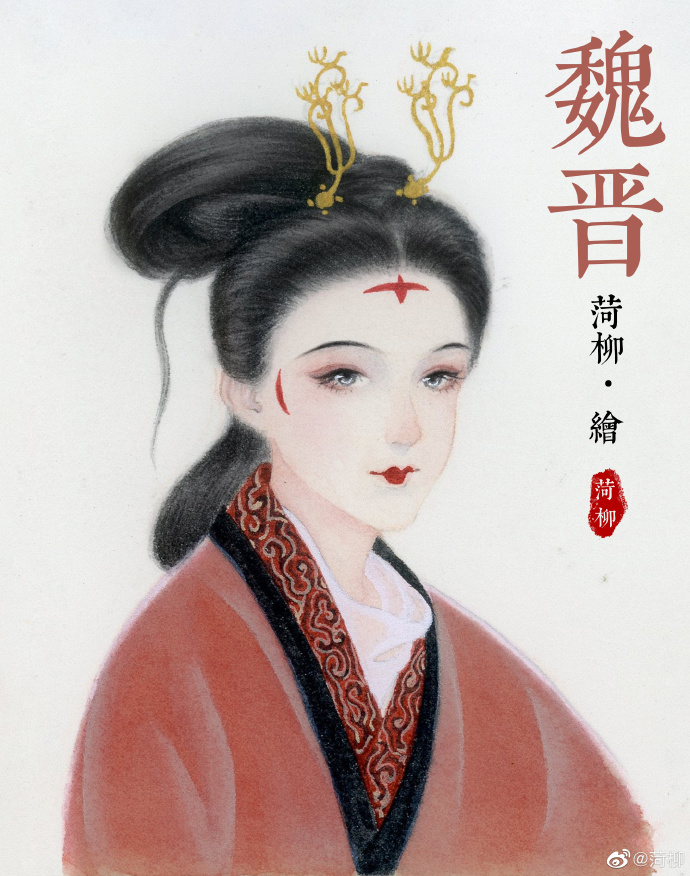 古风壁纸女生暗黑冷艳霸气九尾狐,唯美古风人物手机壁纸图片