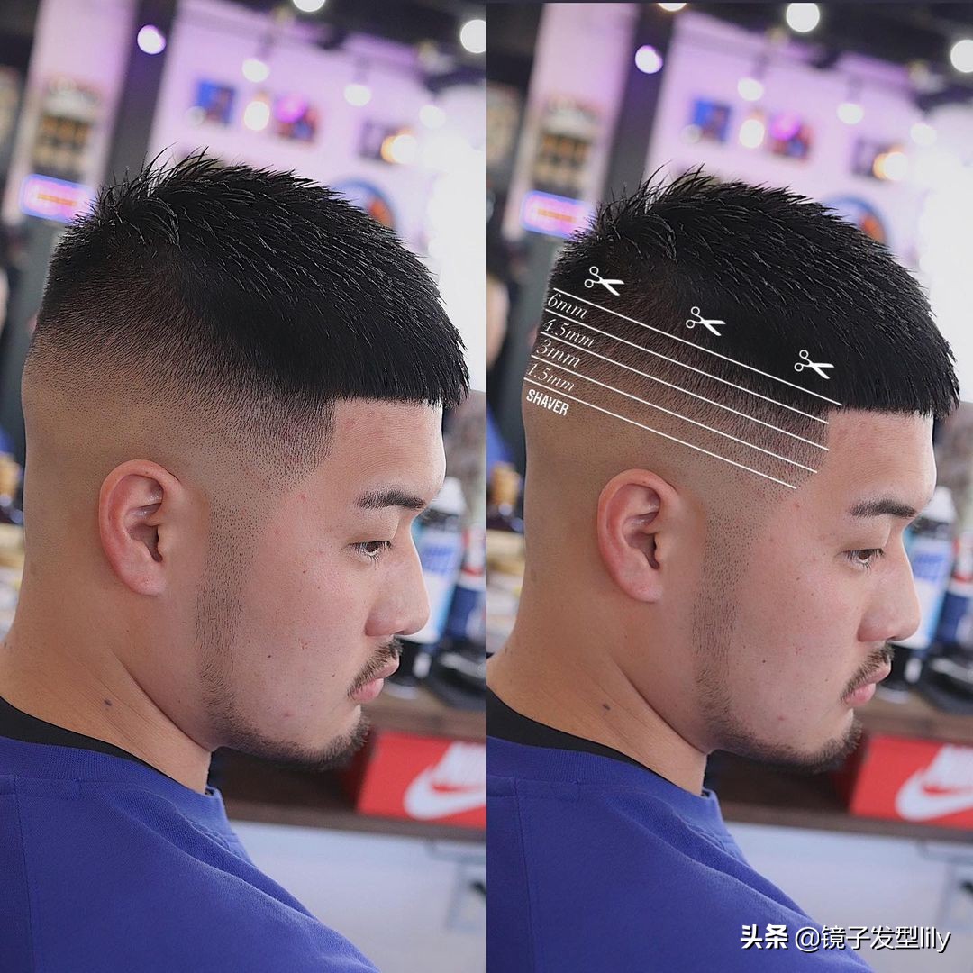 男生自己推两侧头发成寸头,新手剪男发怎么剪层次