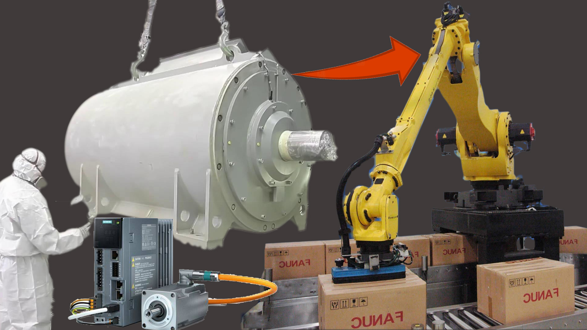 伺服电机对设备的重要性,伺服控制机器人的作用