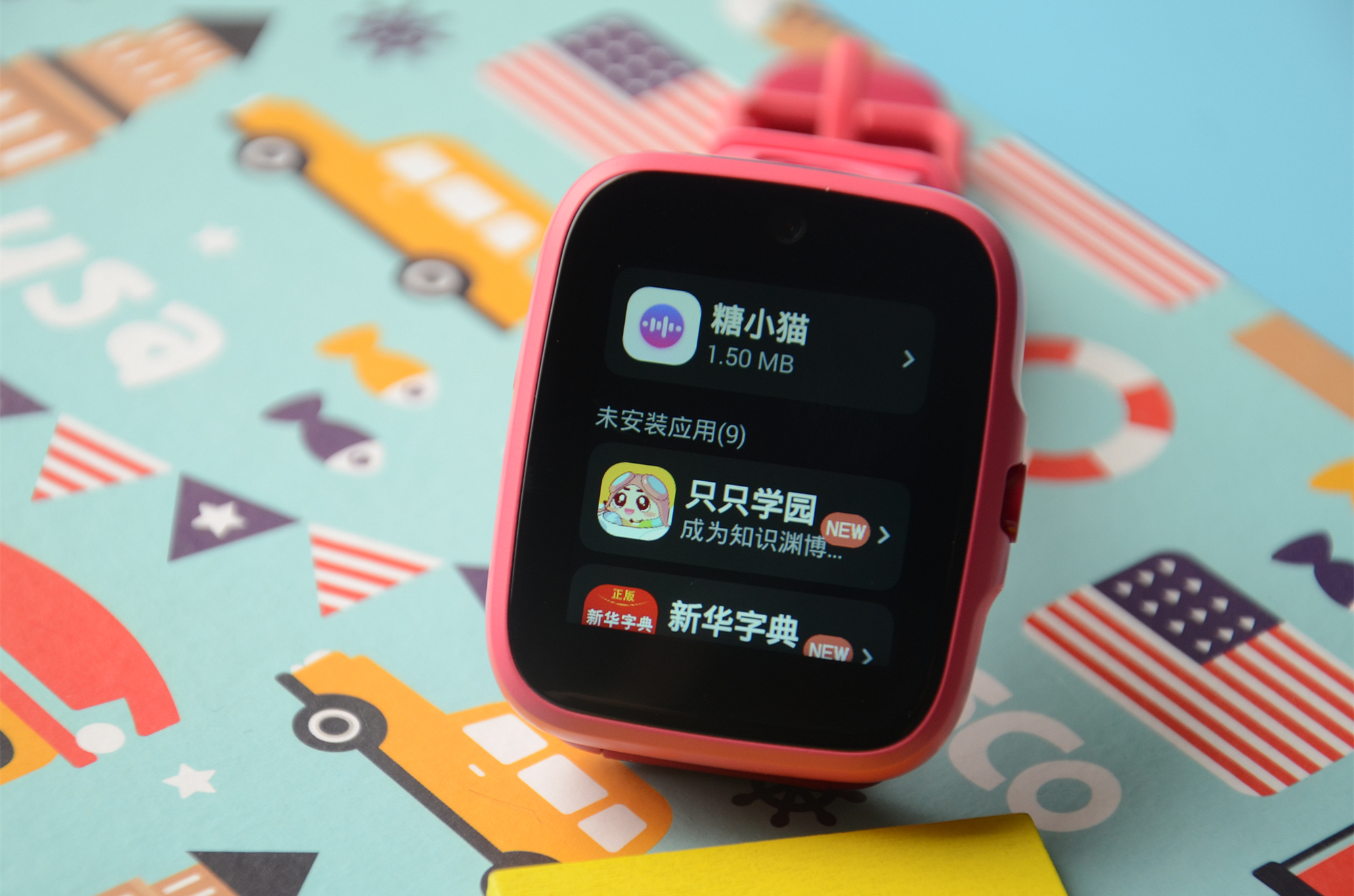 糖猫电话手表k1测评,双摄像头安卓手表