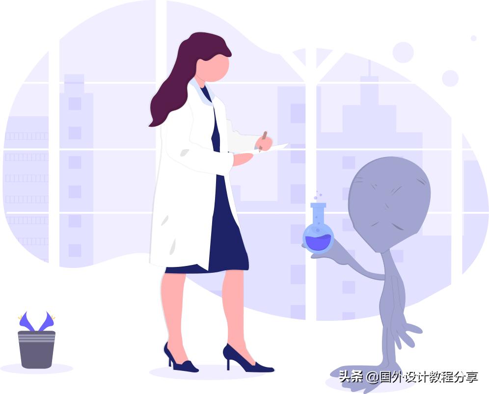 扁平矢量插画教程,矢量扁平插画怎么画