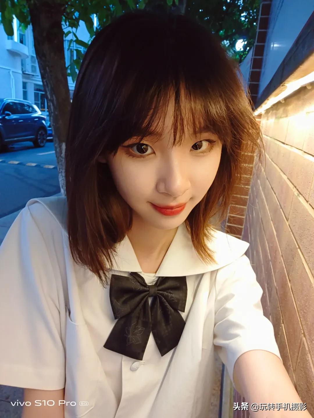 校园风自拍姿势大全,校园小清新自拍