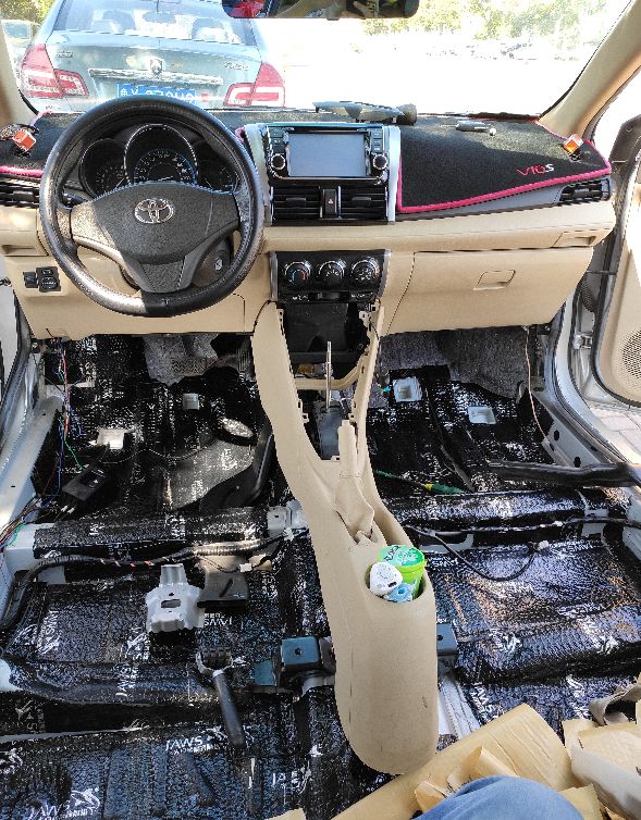 丰田威驰全车隔音多少钱,威驰四门隔音教程