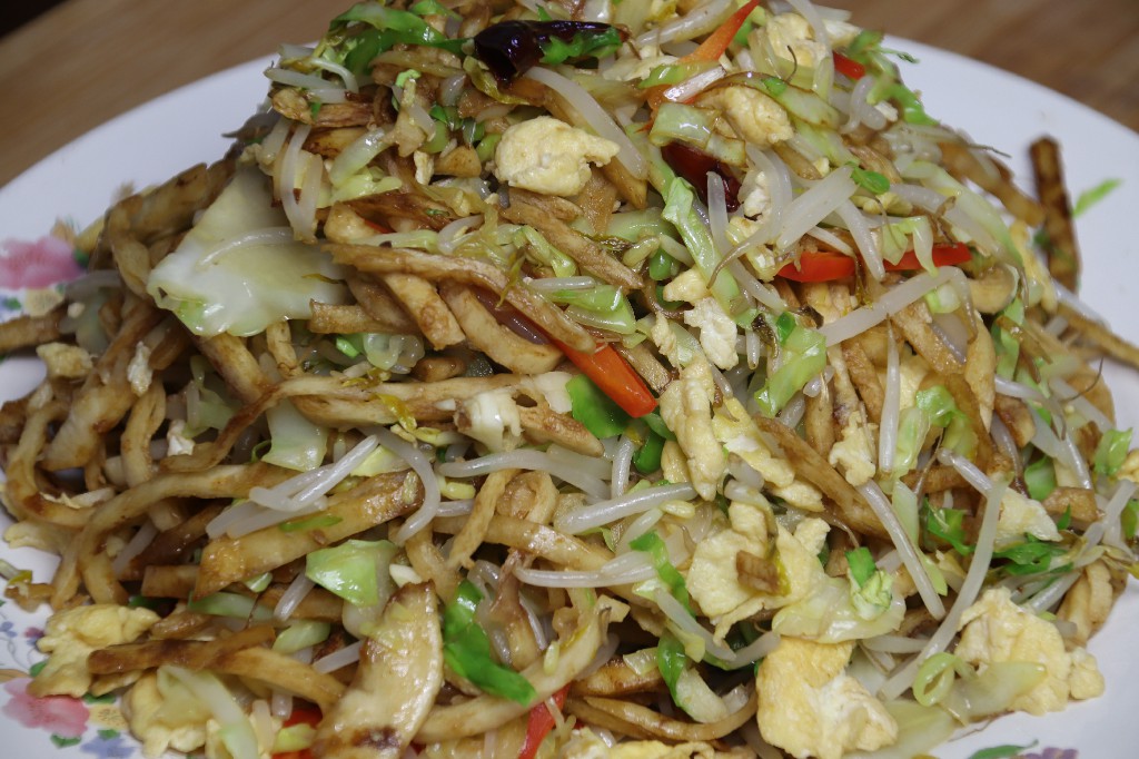 北方炒饼丝做法,传统炒饼丝