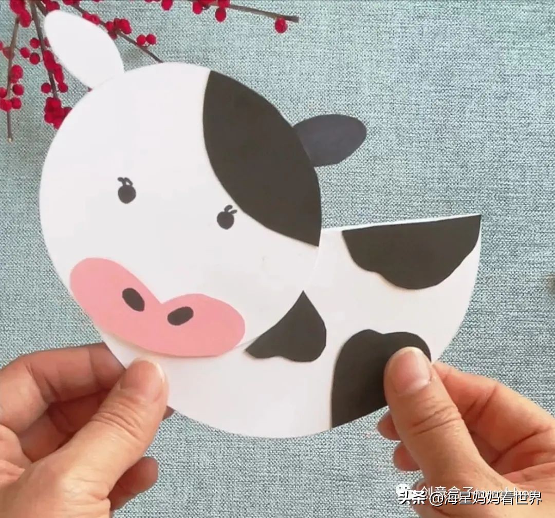 春节到，超可爱的牛卡片、牛灯笼、纸筒牛开心玩起来