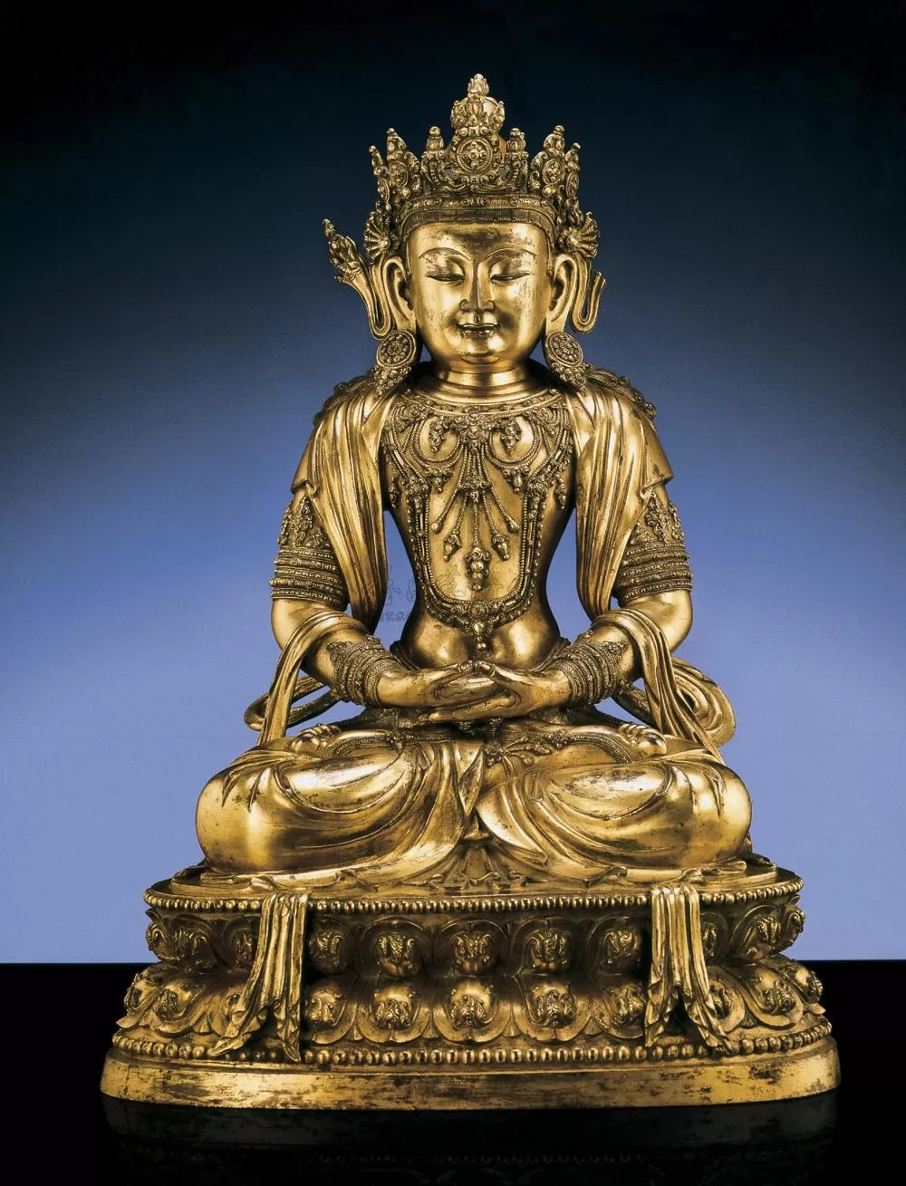 铜鎏金佛造像断代特征,古代金铜佛造像欣赏