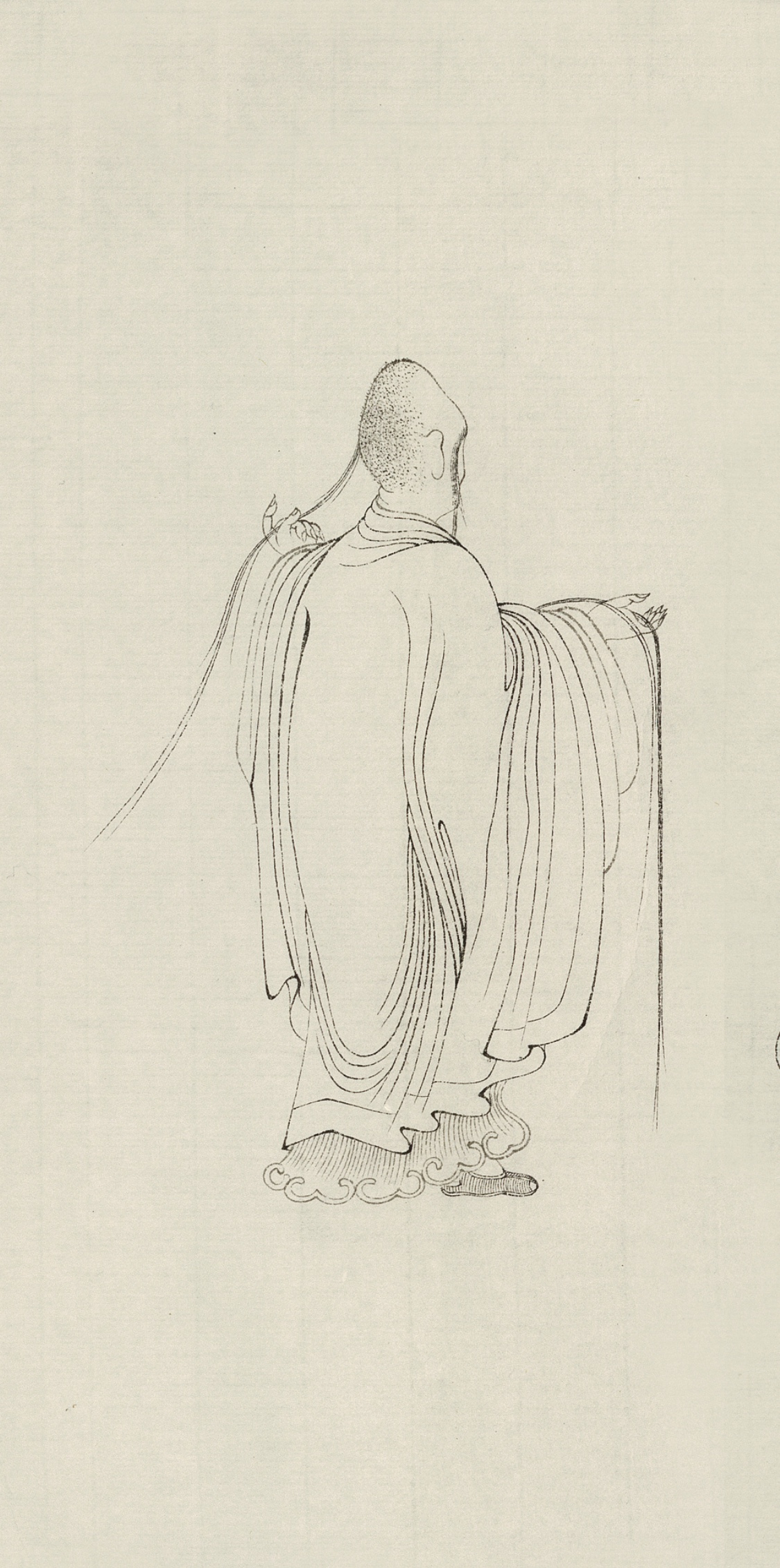 吕布白描绣像图,吕布白描画欣赏