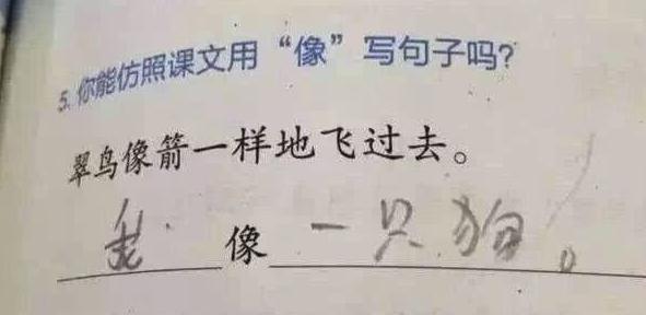 孩子懒的最高境界造句,儿童懒式造句火了